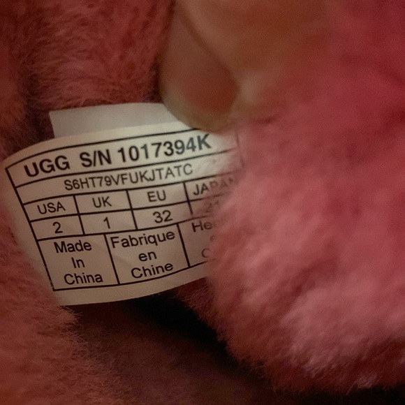 Ugg pink big bow boots toddler girls size 2 - Picture 9 of 9